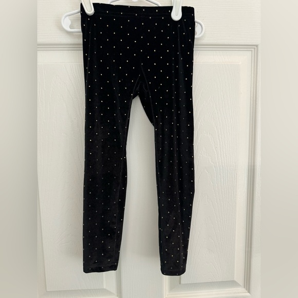 Black Velvet and Gold Poke A Dot Pants - Picture 7 of 10